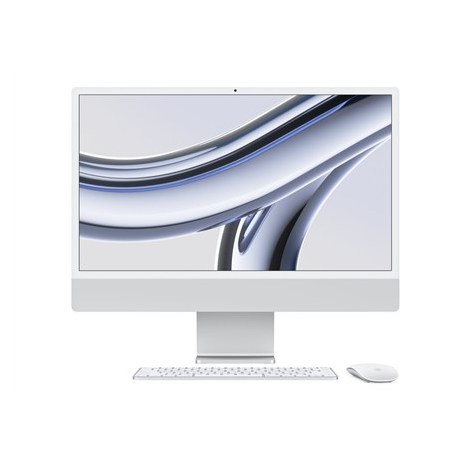 Apple iMac 24" 4,5 tys. Retina, procesor Apple M3 8C, karta graficzna 10C/8 GB/512 GB SSD/srebrny/RUS Apple